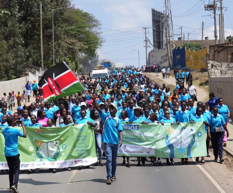 World Mental Health day walk